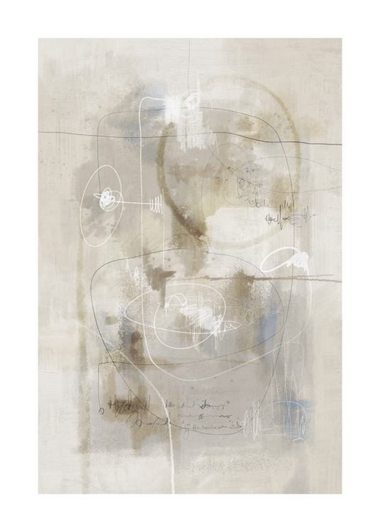 Beige Impression No1 Plakat