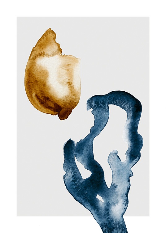 Abstract Floral No1 Plakat