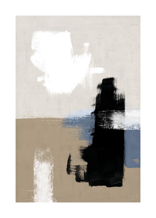 Abstract Brushes No2 Plakat