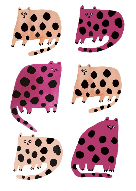 Colourful Cats Plakat