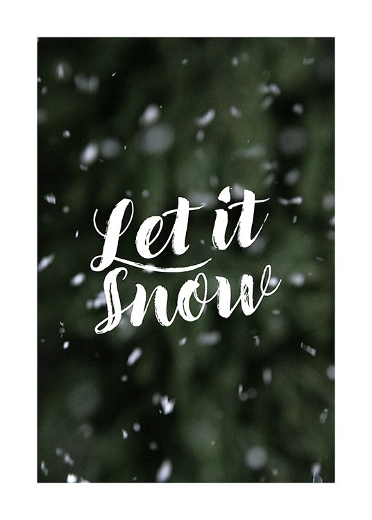 Let it Snow Plakat