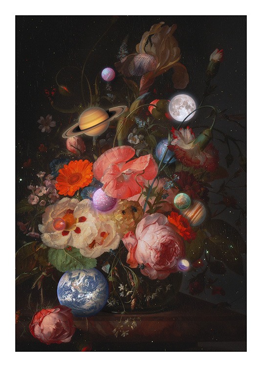 Bouquet Of Planets Plakat