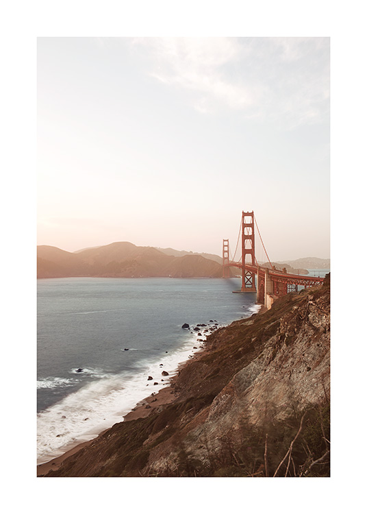 – Plakat przedstawiający most Golden Gate