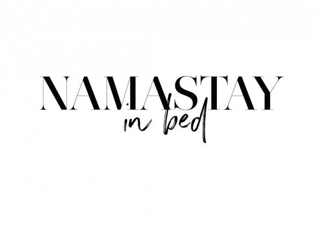 Namastay In Bed Plakat