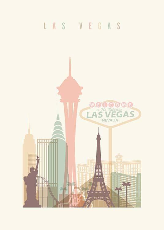 Las Vegas Skyline Plakat