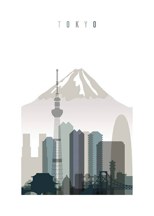 Tokyo Skyline Plakat