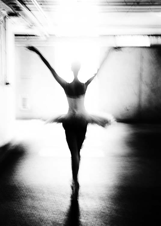 Ballet Dancer Plakat / Czarno-białe w Desenio AB (2414)