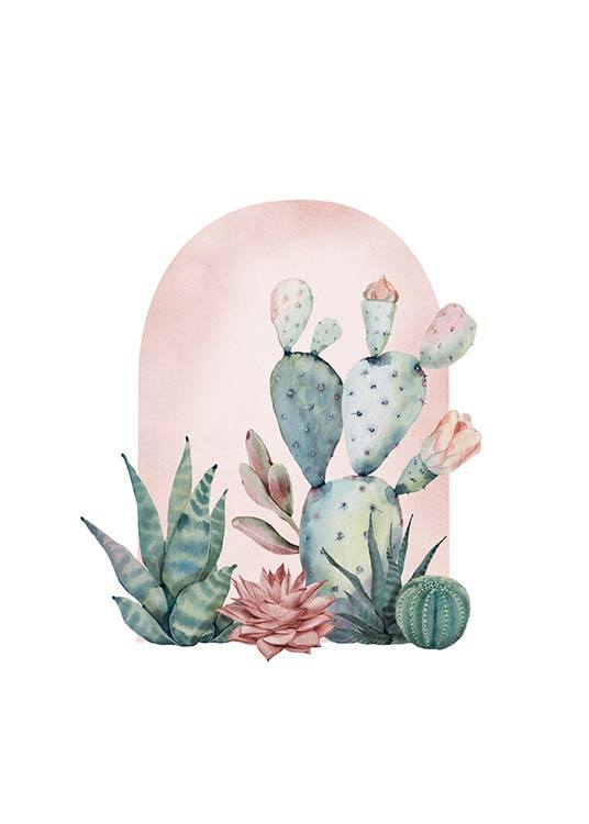 Cactus Collection No1 Plakat