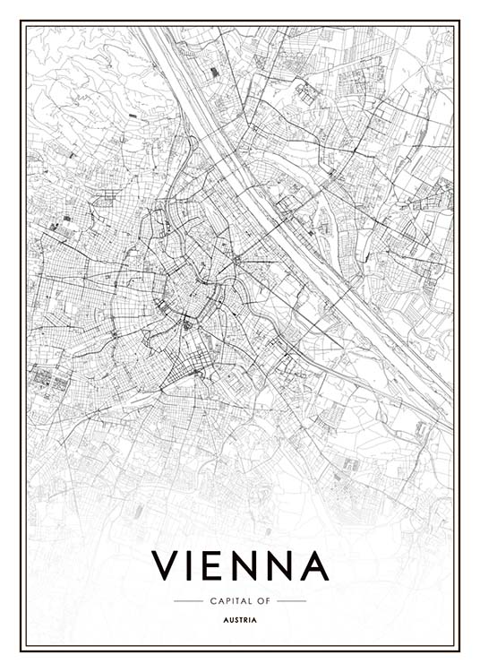 Vienna Map Plakat