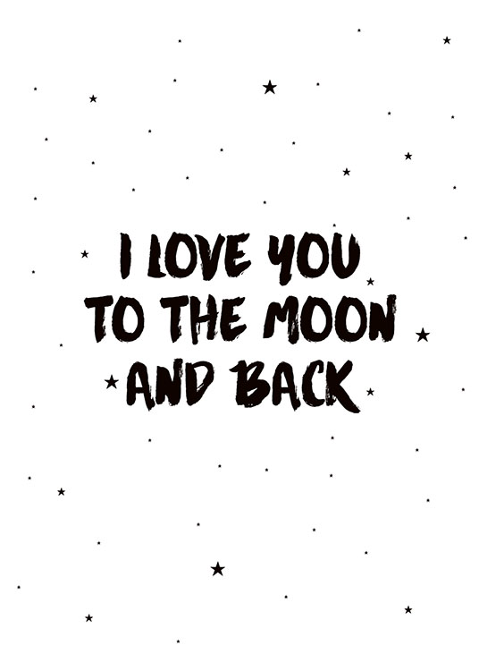 Moon And Back Plakat