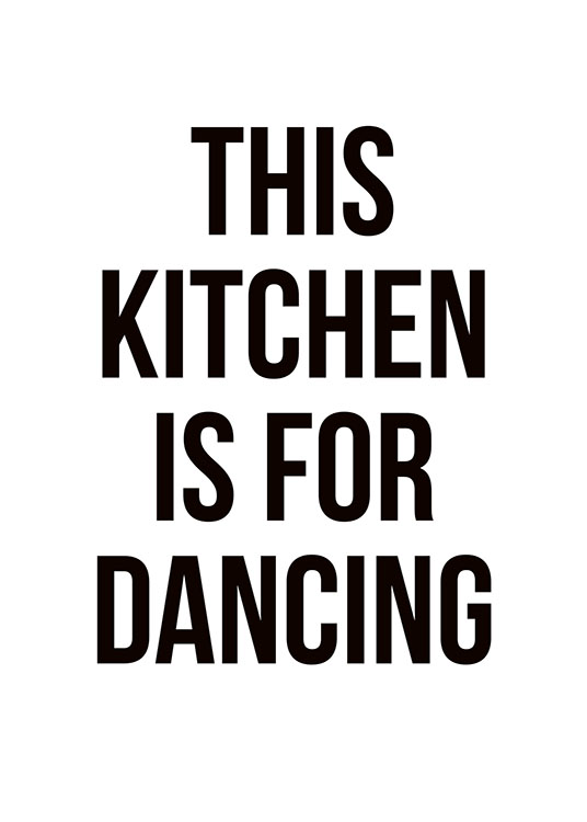 Dancing, Plakat / Plakaty z napisami w Desenio AB (8287)