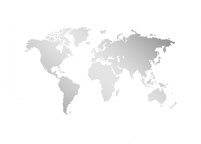 World Map Silver, Plakat