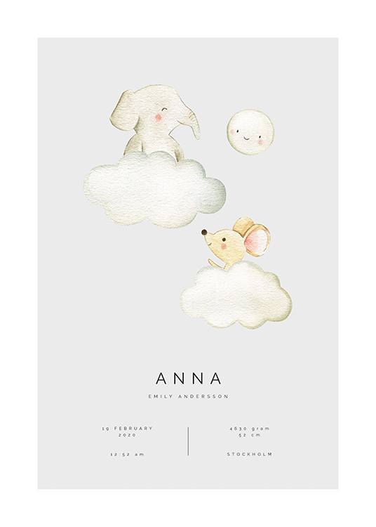 In the Clouds Personal Plakat