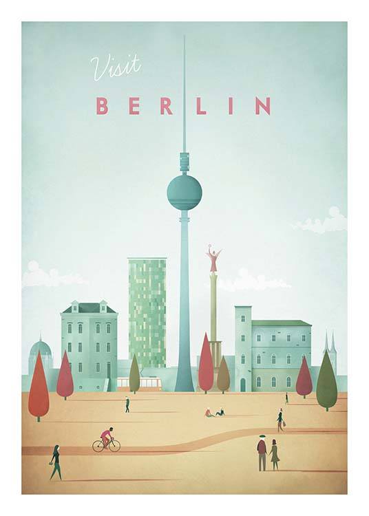 Berlin Travel Plakat