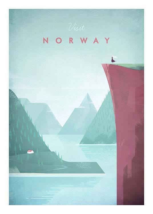 Norway Travel Plakat
