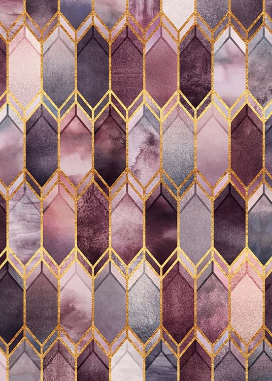 Dreamy Stained Glass Plakat